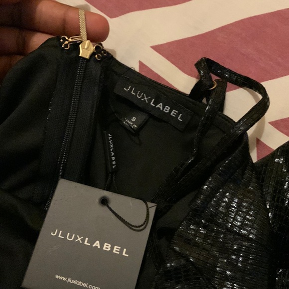 NWT Jluxlabel beautiful black dress with sleeves hands size S - Picture 17 of 17